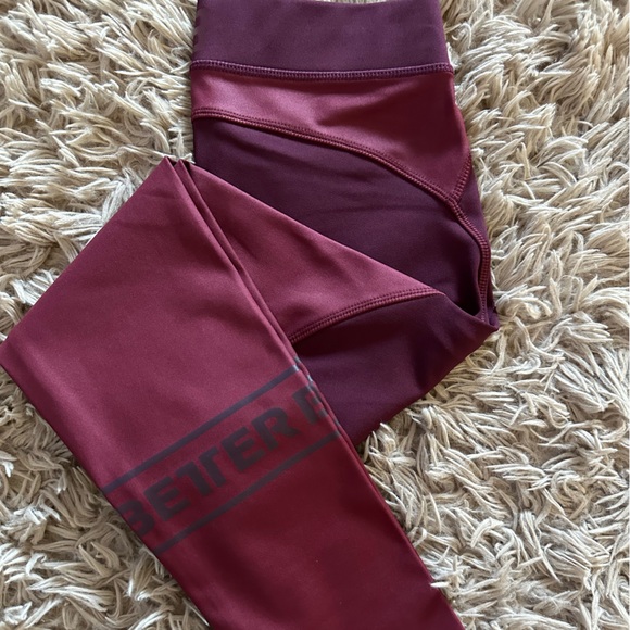 XS Better Bodies Deep Maroon tights - Picture 2 of 5